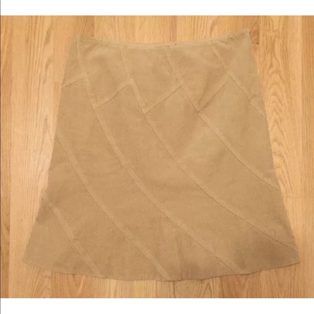 Elie Tahari Women’s Corduroy Skirt 10 Tan